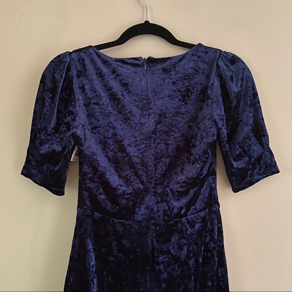BuddyLove• Dakota fired crushed velvet navy blue mini dress nwt - Picture 9 of 10